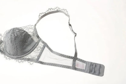 New 2019 lace sexy deep V-neck thin cotton cup fashion transparent bra panty lash push up underwear Comfortable Brassiere sets