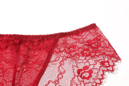 New 2019 lace sexy deep V-neck thin cotton cup fashion transparent bra panty lash push up underwear Comfortable Brassiere sets