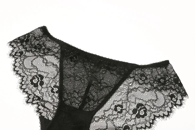 New 2019 lace sexy deep V-neck thin cotton cup fashion transparent bra panty lash push up underwear Comfortable Brassiere sets