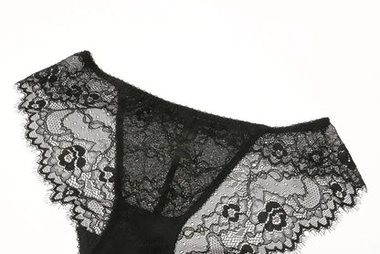 New 2019 lace sexy deep V-neck thin cotton cup fashion transparent bra panty lash push up underwear Comfortable Brassiere sets