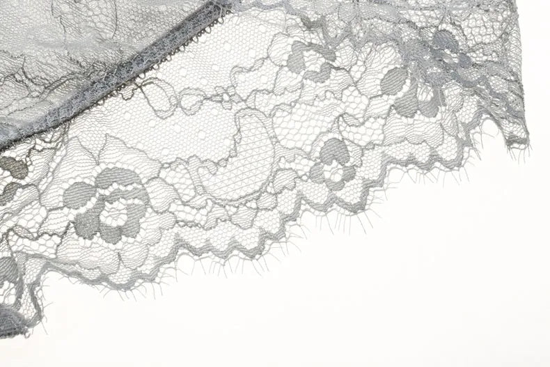 New 2019 lace sexy deep V-neck thin cotton cup fashion transparent bra panty lash push up underwear Comfortable Brassiere sets