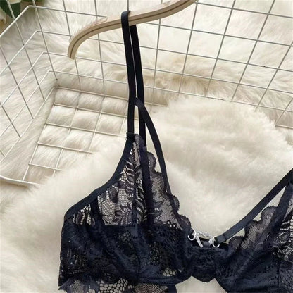 Lace Sexy Hollow Transparent Strappy Pajamas 2024 New Women's Jumpsuit Slim Fit Lingerie Hot Jumpsuit Backless Sensual Nightwear