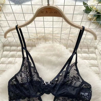 Lace Sexy Hollow Transparent Strappy Pajamas 2024 New Women's Jumpsuit Slim Fit Lingerie Hot Jumpsuit Backless Sensual Nightwear