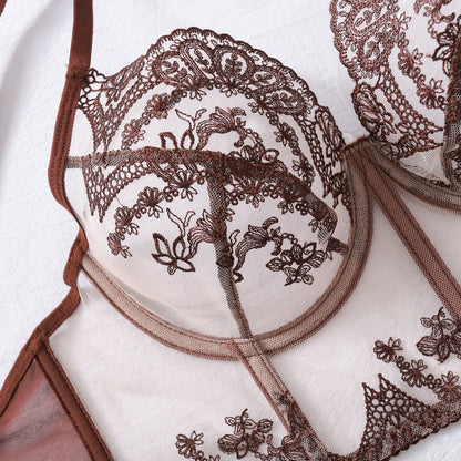 burgundy lingerie set