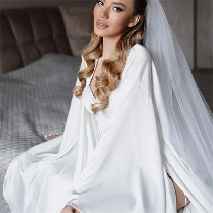 Off White bridal robe